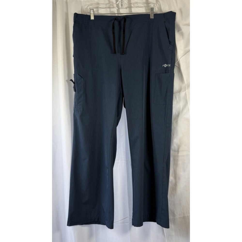 Carhartt Force Scrubs Cross Flex Pants  XL Petite Blue  Straight Medical